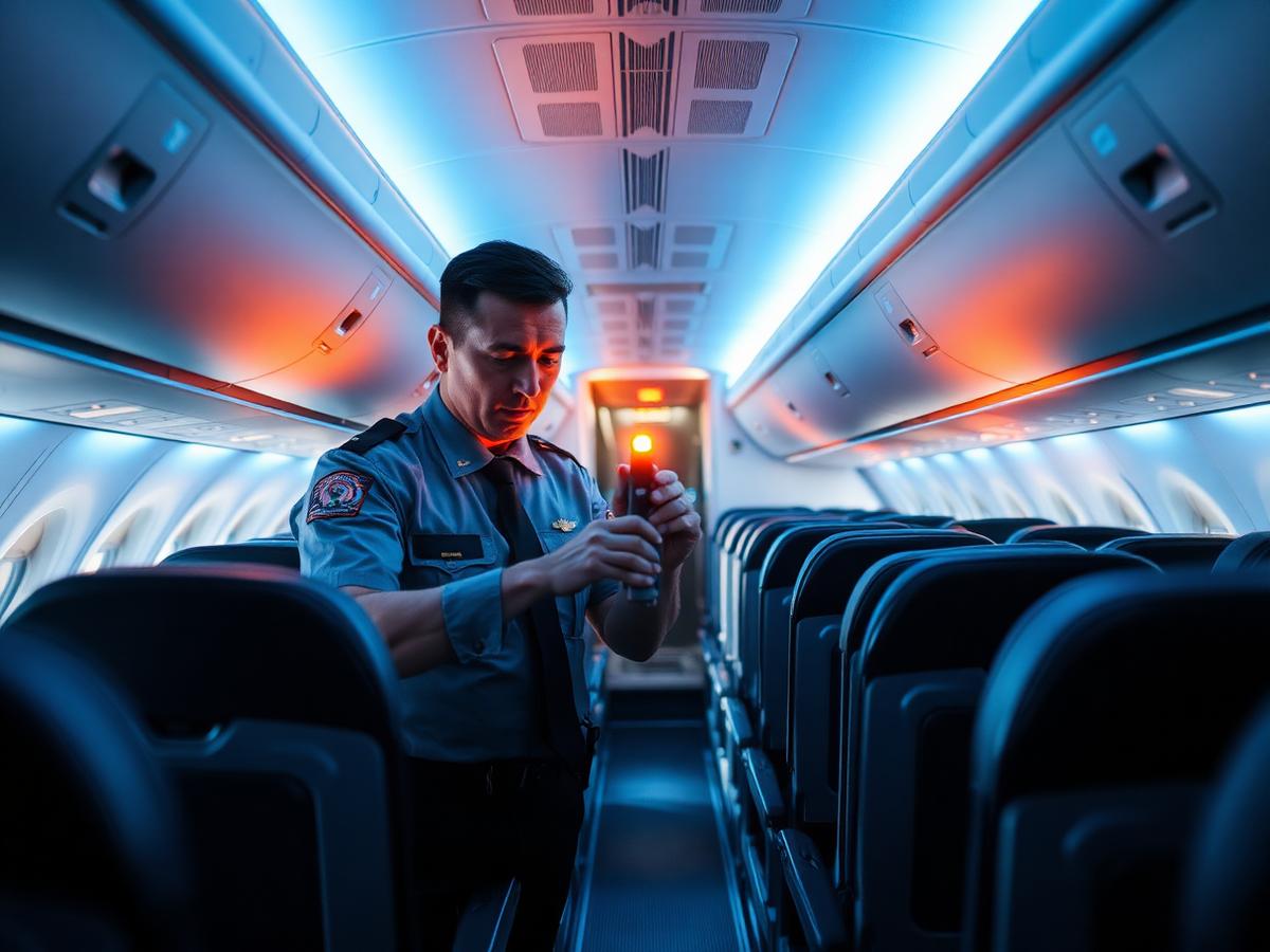 Personal für die Luftfahrzeug-Sicherheitsdurchsuchung